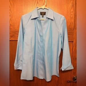 Foxcroft Light Blue Button Down Shirt